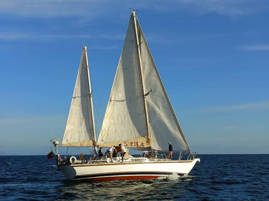 Spica Yacht sailing along the Madeira coast